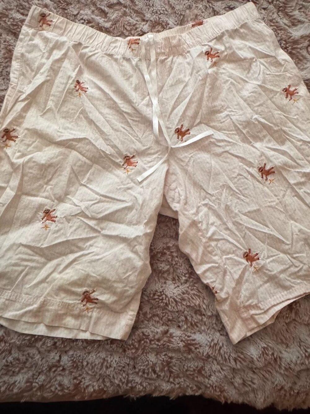 Nick & Nora Striped Monkey PJ shorts